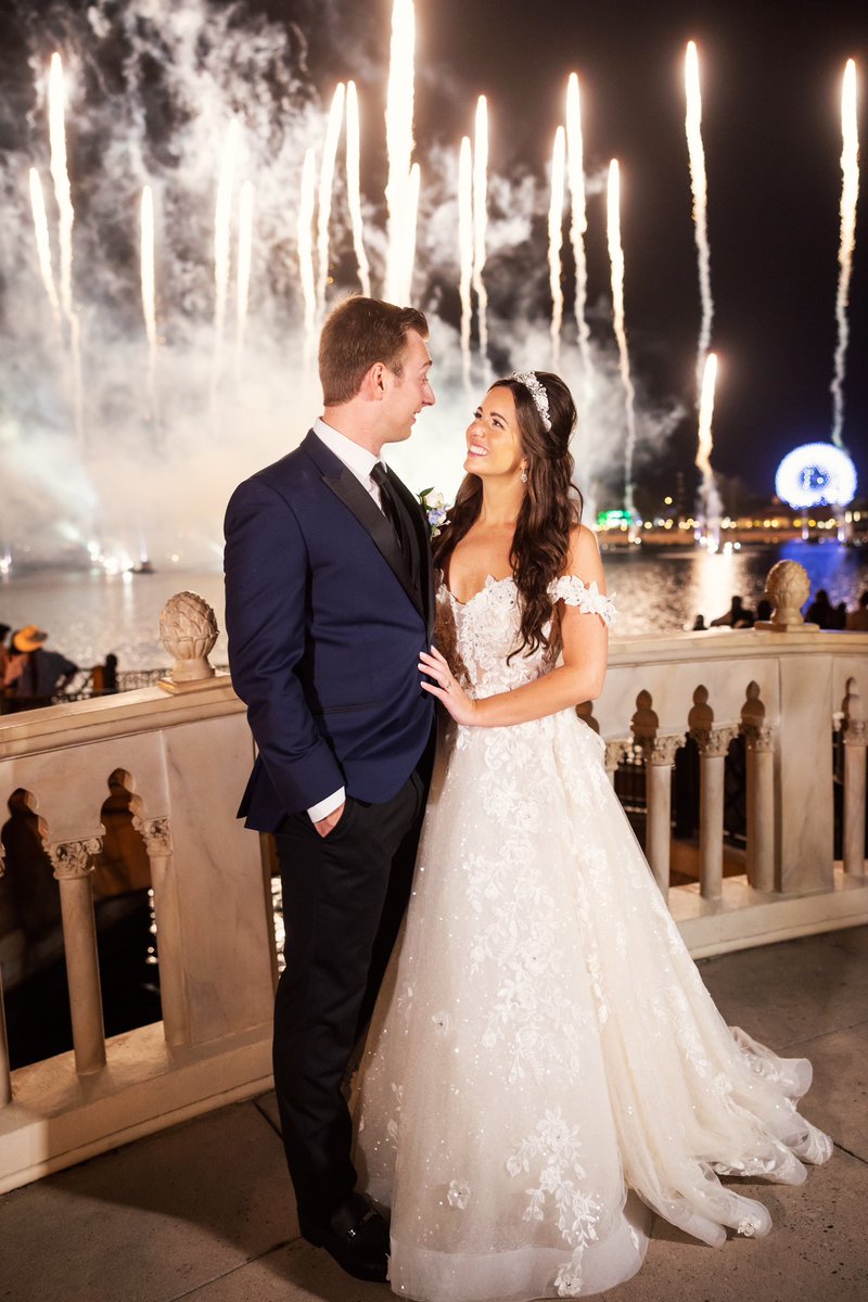 DisneyWedCast's tweet photo. Learn how to add fireworks to your Disney World wedding in Chapter 10 of the Fairytale Weddings Guide and on this week's "How to" episode of the Disney Wedding Podcast! Click link in bio to listen and get the guide! https://t.co/IyL0cDxgeL https://t.co/Tau3kFD7XF