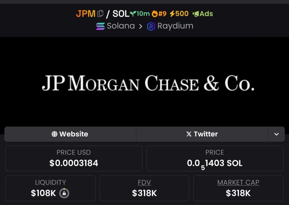 Sagepedro123's tweet photo. I aped $Jpm in my private telegram group β¨ at $318k mcap.
Take action today, join team Alpha π
#CUSTIFY #BONECOIN #BUTTCOIN #BANGCHAIN $LUX $RYAN #GANG $cake $LIFE $TPU #MUSKIT $MAMA $FLOWER $COLLAT $Luigi #DOGSHIT2 $STRIP $AMORE
$SCHIZO $CHILLA $RMDN $GDCOIN $AESOP https://t.co/lEYBIGQdGE