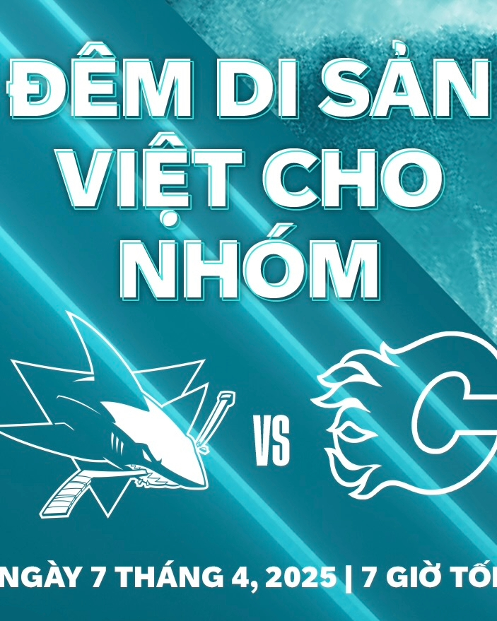 Celebrate Vietnamese heritage as the San Jose Sharks face the Calgary Flames on April 7th. at 7:30 PM! 🎉🦈

Purchase tickets &amp; get a commemorative puck: fevo-enterprise.com/event/Vietname….

Group discounts? Contact Drew Larson at DLarson@SJSharks.com!