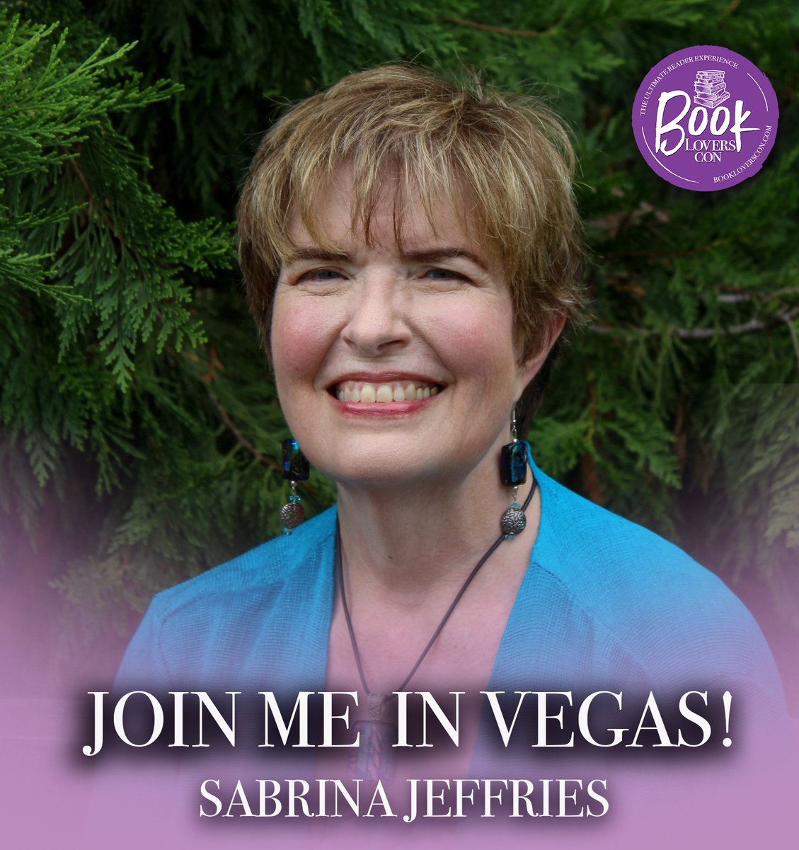 Book Lovers Con (@bookloverscon) on Twitter photo Meet attending author <a href="/SabrinaJeffries/">Sabrina Jeffries</a>, the NYT bestselling author of over 50 novels & works of short fiction.
With over 9 million books in print in over 20 languages, she never regrets tossing aside a budding career in academics for the sheer joy of writing fun fiction. #BLC25 Meet attending author <a href="/SabrinaJeffries/">Sabrina Jeffries</a>, the NYT bestselling author of over 50 novels & works of short fiction.
With over 9 million books in print in over 20 languages, she never regrets tossing aside a budding career in academics for the sheer joy of writing fun fiction. #BLC25