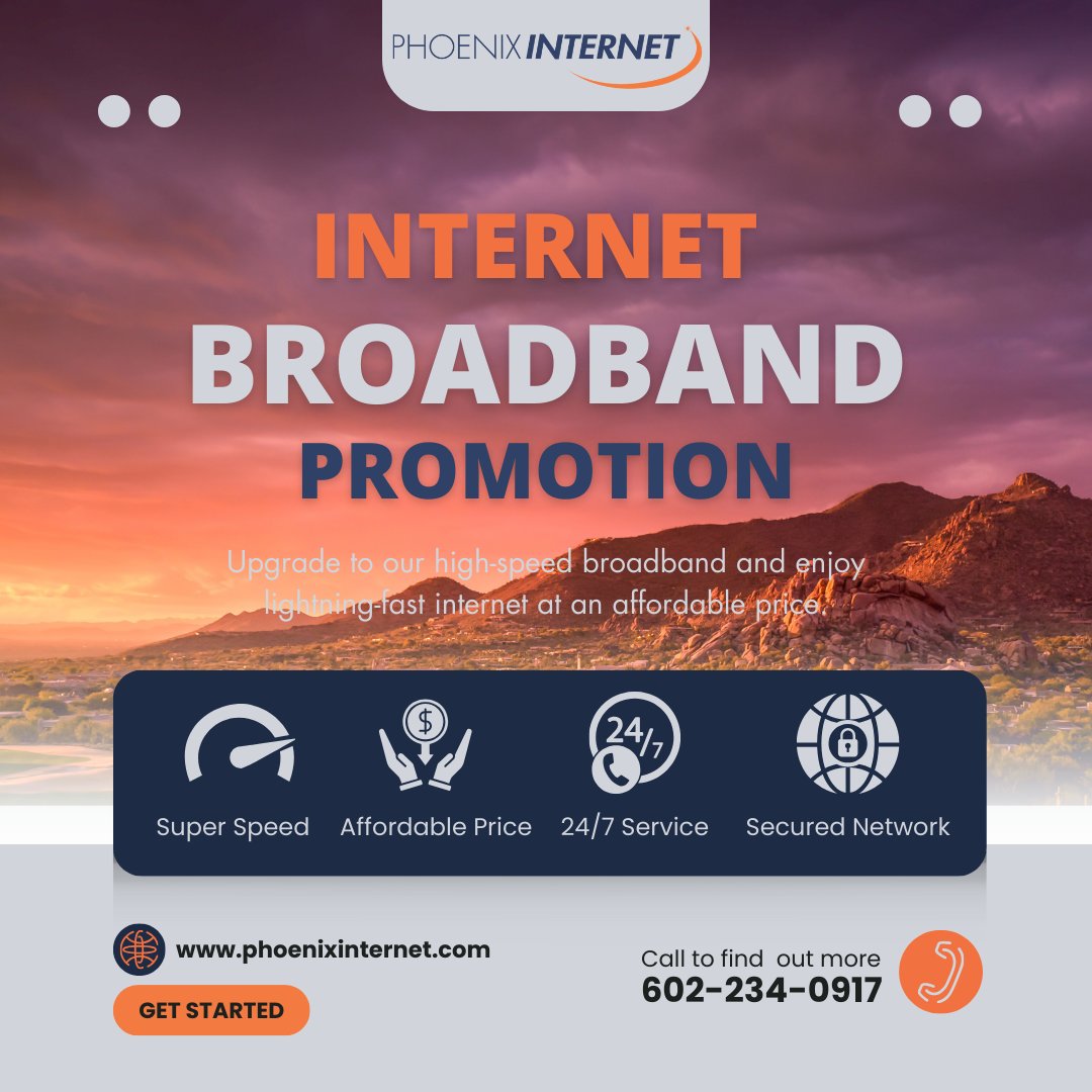 PhxInternet's tweet image. Fast, reliable, and always there when you need it. Phoenix Internet keeps you connected. #StayConnected #PhoenixInternet  #whereothersdont