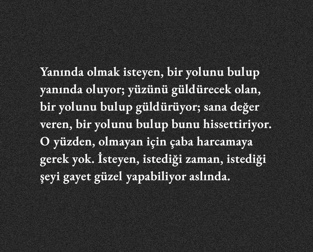 Bir söz okudum ve değiştim.