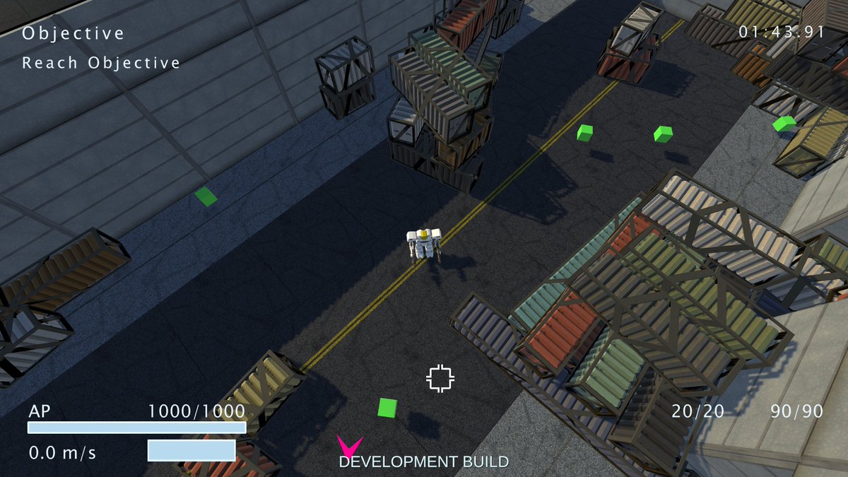 carter_menary's tweet photo. A first real look at my top-down shooter mech game! I've been working hard to get it looking better so it's great to finally show it off.
#screenshotsaturday #indiegame #gamedev https://t.co/QhFa0GdXAx