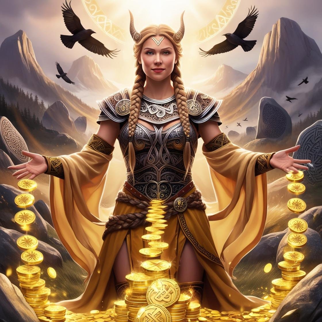 Druidshaven's tweet image. 🌟 Freyja’s Golden Blessings 🌟
Embrace the energy of abundance as Freyja, Norse Goddess of Love and Prosperity, bestows her radiant gifts upon you. Let the golden light of wealth and wisdom flow into your life today. 💛✨
#Abundance #Freyja #NorseMythology #ManifestWealth
