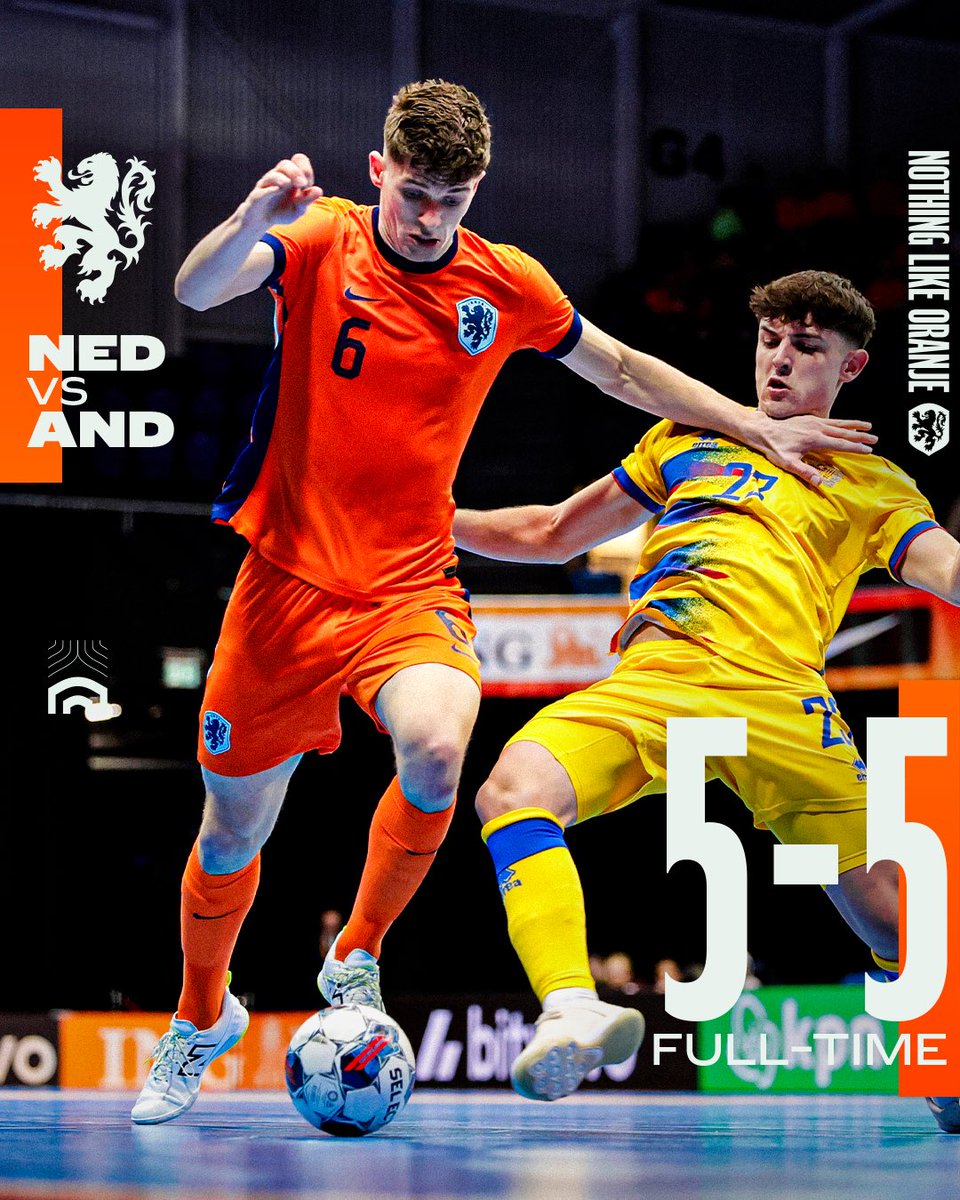 OranjeFutsal's tweet photo. An intense battle ends in a draw. π₯΅
#DareToDream #NEDAND https://t.co/OegZbKzPvT