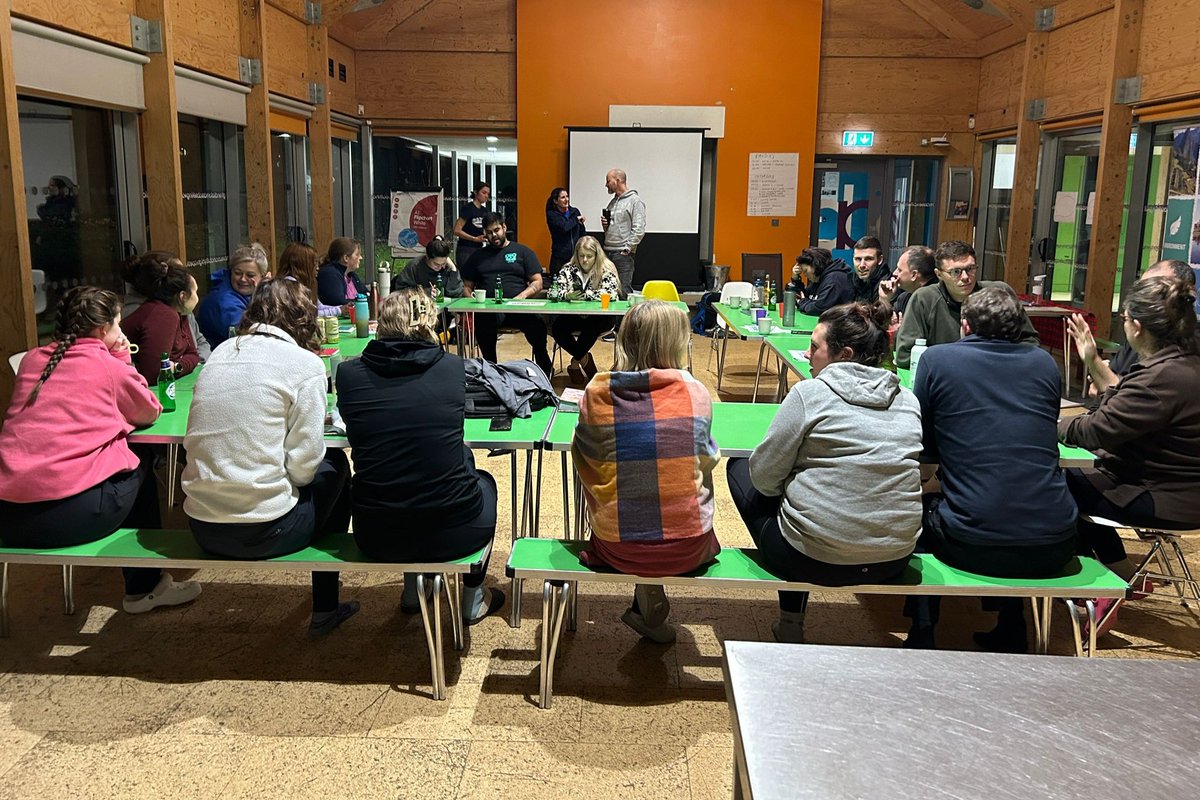 CampsInt's tweet photo. Dinner time at Teacher Training Weekend after a busy day of informative sessions and activities. #TTW #CampsEffect https://t.co/ujnuPICXl9