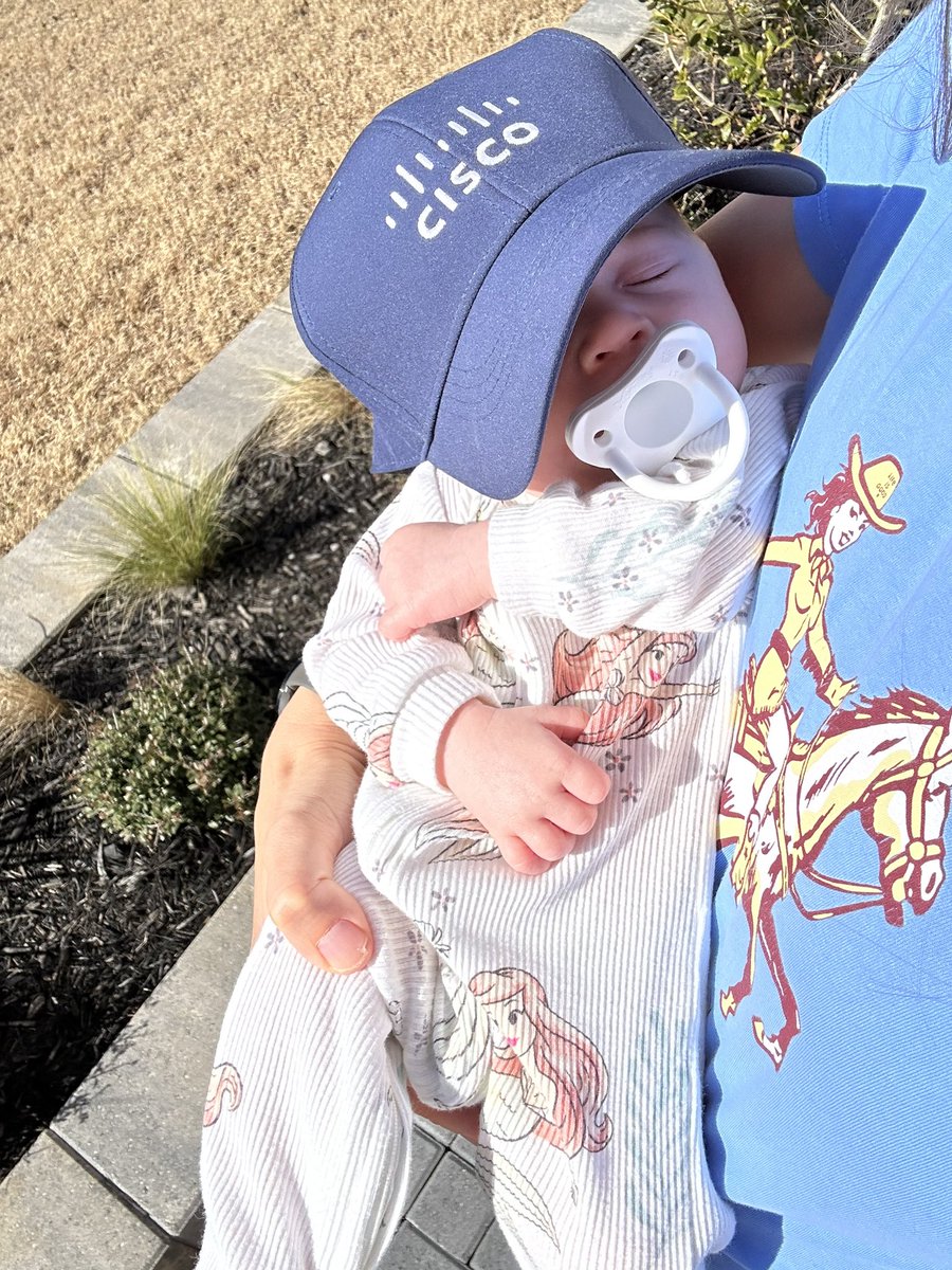 Winter baby = no ball caps yet. So we improvise with a work hat! 🧢  <a href="/Cisco/">Cisco</a> <a href="/CiscoNetworking/">Cisco Enterprise Networking</a>