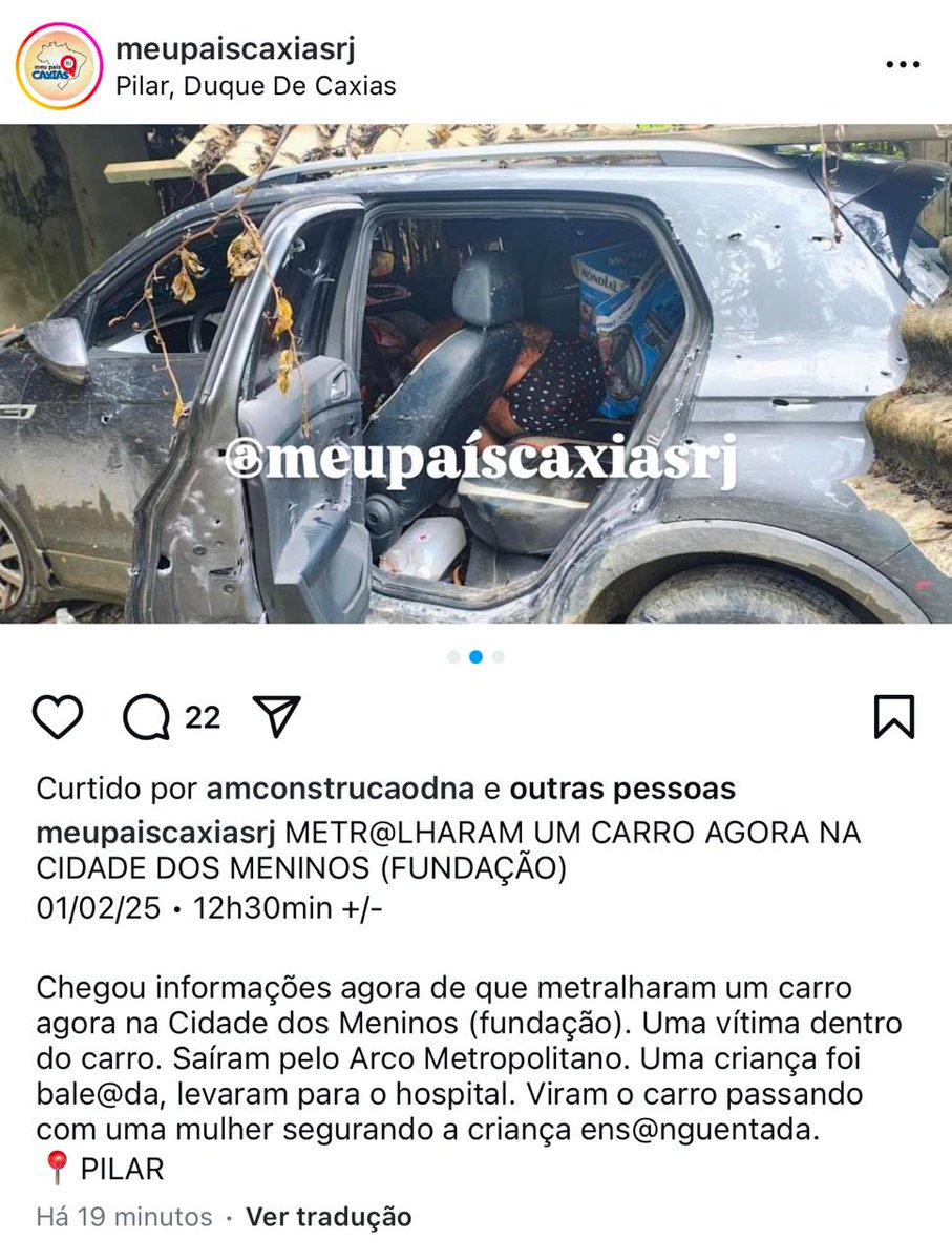Segundo informações o condutor era PM do 21 BPM.