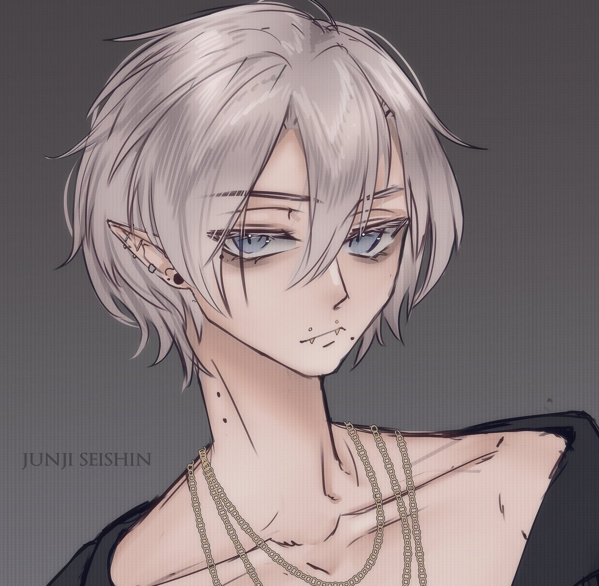 Junji_Nocti's tweet photo. 🩶 Sketch of myself before comms. We're so back.
#ENVtuber #joobyart https://t.co/8nFidQtZeP