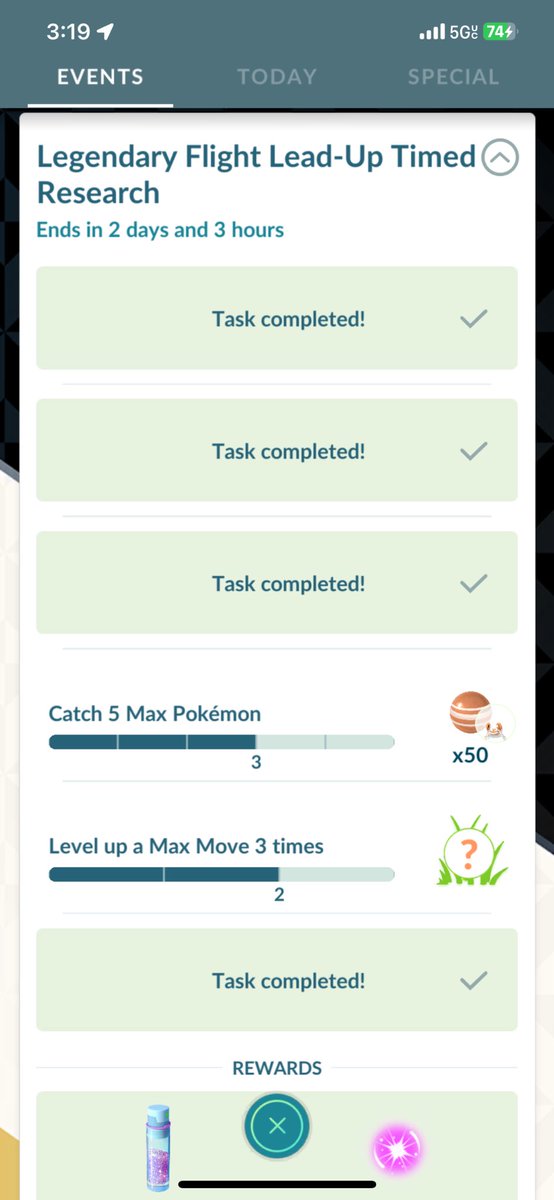 Devinbasile's tweet photo. @PokemonGoApp Why not explicitly say “Dynamax” if Gigantamax Kingler doesn’t count toward this progress? #pokemongo https://t.co/tsduLqQTmL