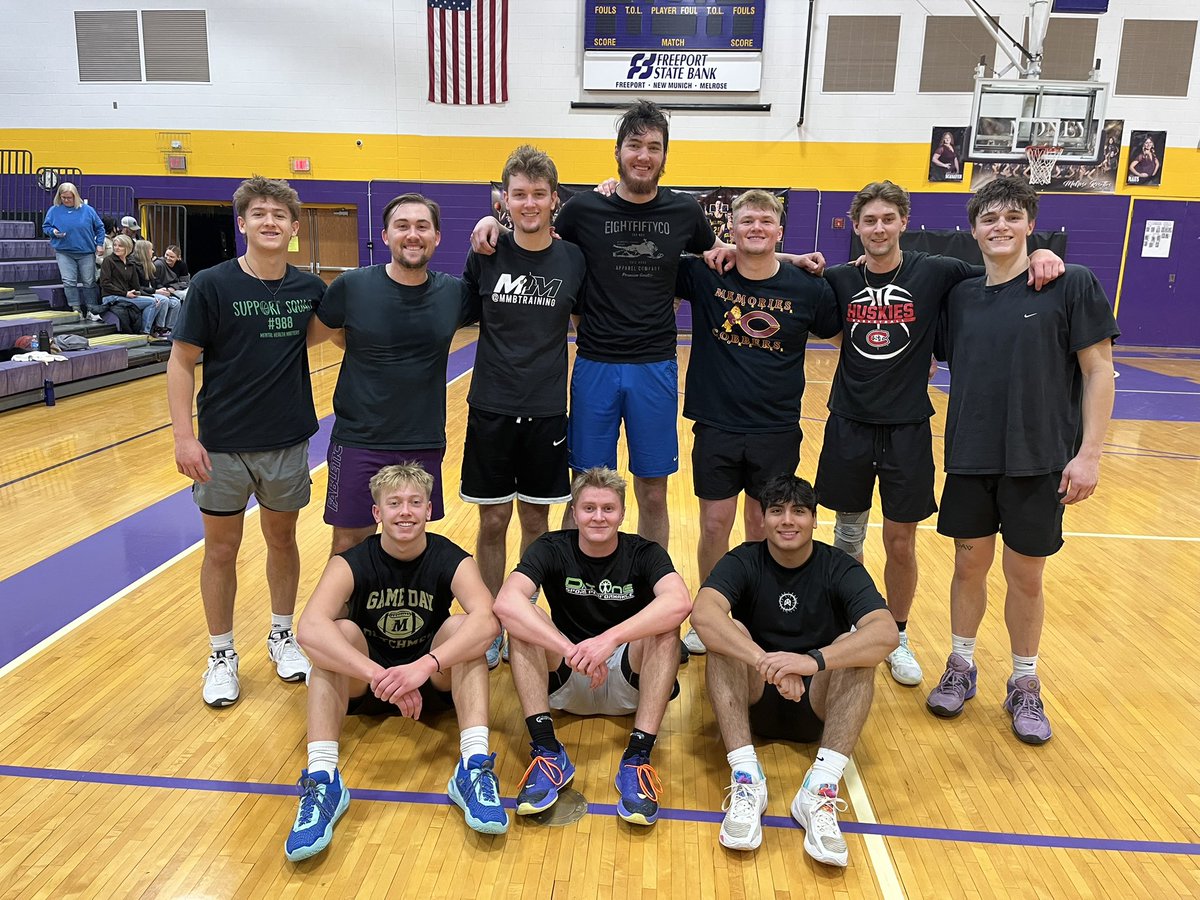MelroseBball's tweet photo. Congrats to Team Tyler Rademacher on winning this year’s Alumni Tournament! https://t.co/y6Ix1a3m5f