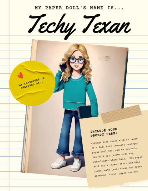 techytexanedu's tweet photo. Oh, hey @EdTechLori  look what I made using #adobeexpress and an AI generated image of myself! Check out the guided templates with your students (free for Education)! #friEDtech #TCEA2025 
 https://t.co/J6pFooXqpJ https://t.co/A2VnyM9wDV