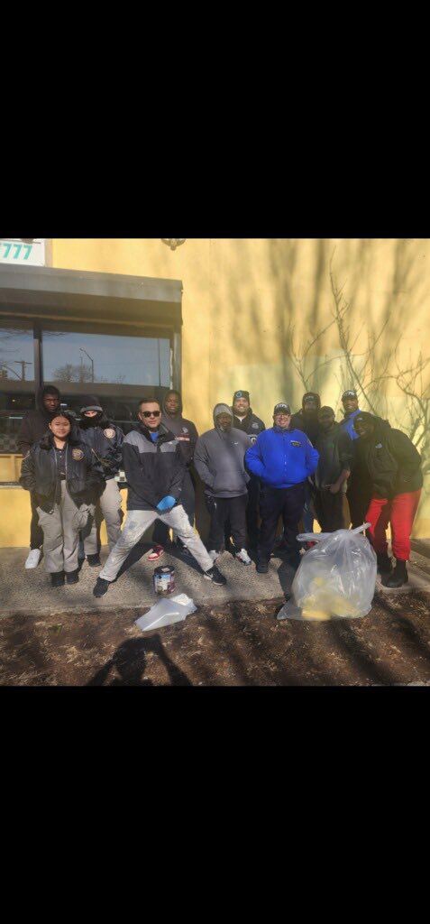 Today our Explorers, Auxiliary and Community Affairs Officers were  out cleaning up graffiti in the community.