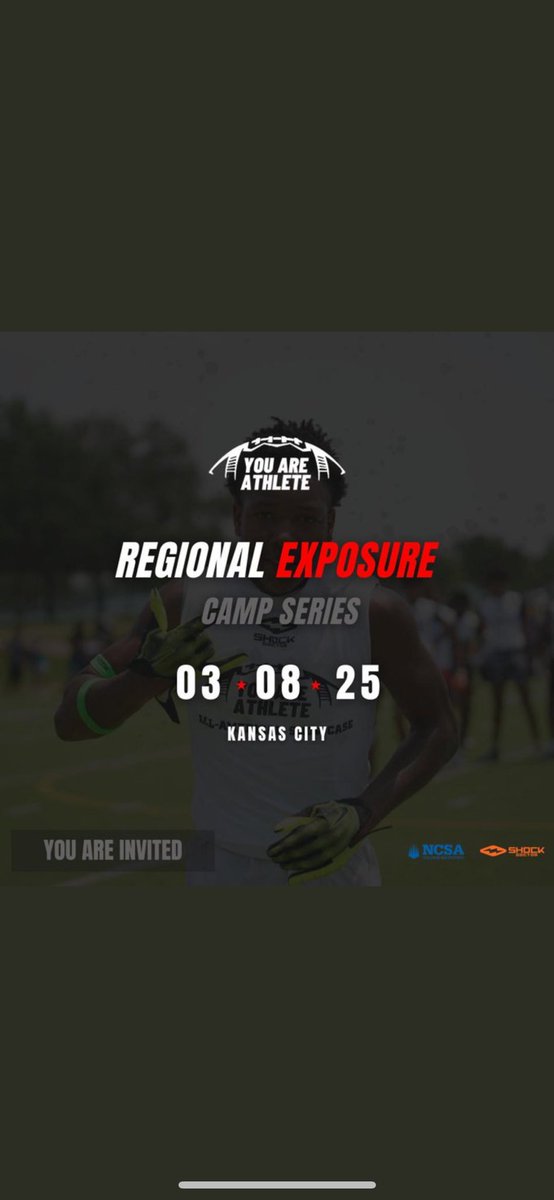 Thank you <a href="/youareathlete/">You Are Athlete</a> for the camp invite