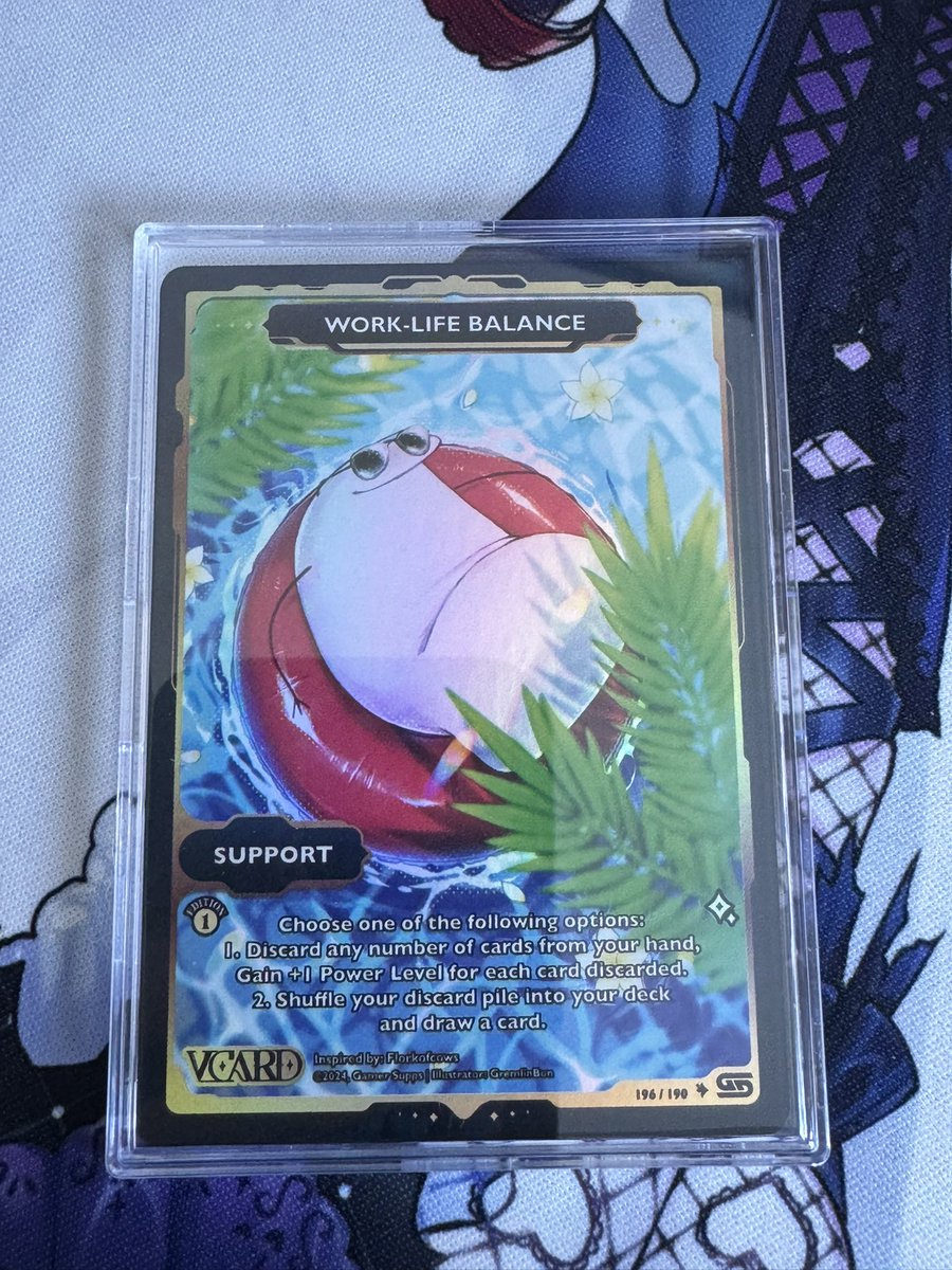 gremlinbon's tweet image. I GOT THE CARD I DID ART FOR!!!!