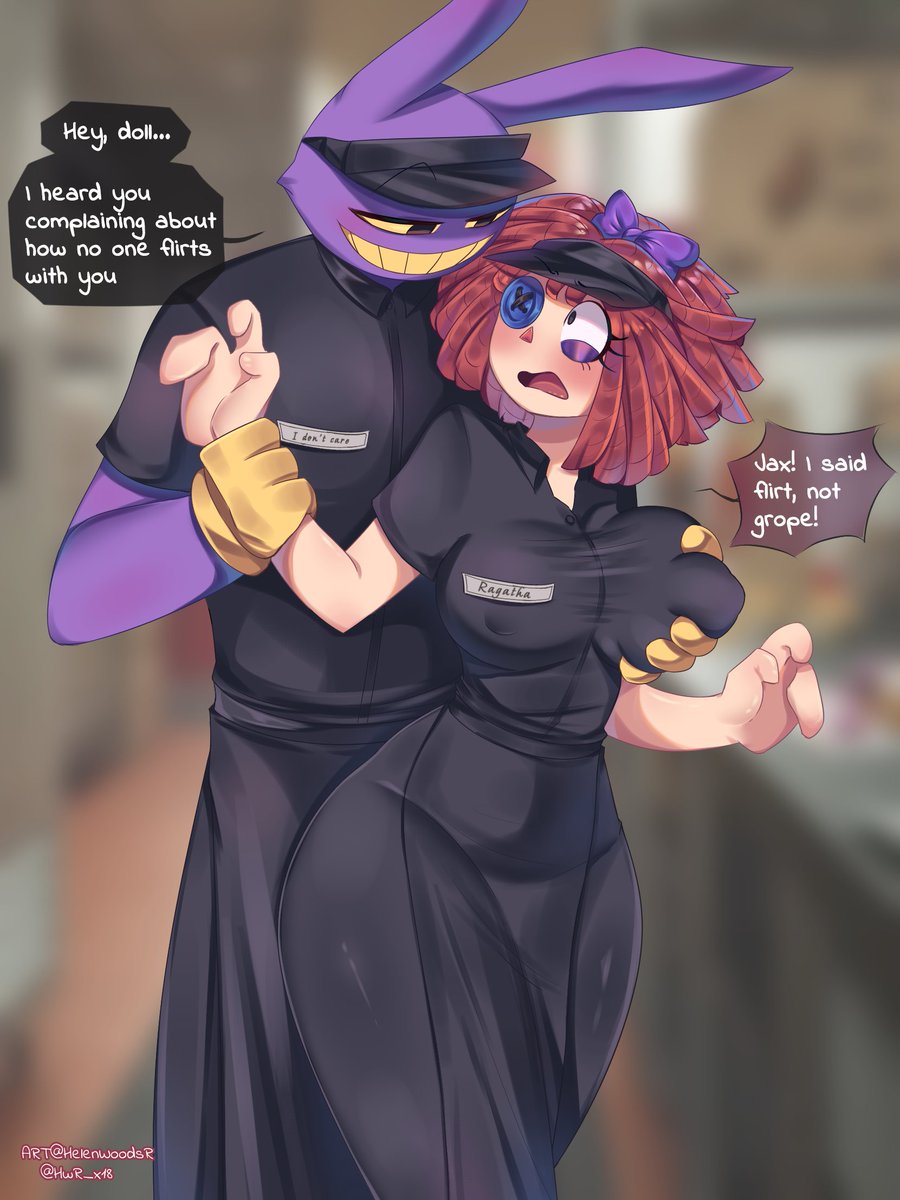 HwR_x18's tweet photo. Since we are in the "month of love"... Ragatha x Jax. ❤️💜

𖣘 art by me! 
#ragatha #Jax #theamazingdigitalcircusfanart #tadc #digitalcircus  #nsfw #nsfwtw #nsfwart #cartoon #Jaxxragatha #pomni #hentaiِart #hentai  #tadcfanart #ragathaxjax  #digitalart #ship https://t.co/kpqPhECdnq