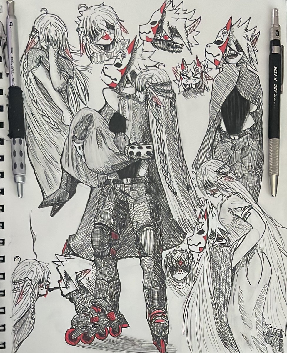 Hoshiko_doodles's tweet photo. Doodles, haven’t post in a while… sucks to be me… Anyways here, doodles. #OC #Art #originalartwork #Drawing #My_style #Hoshiko #semirealistic https://t.co/cBq71A4aay