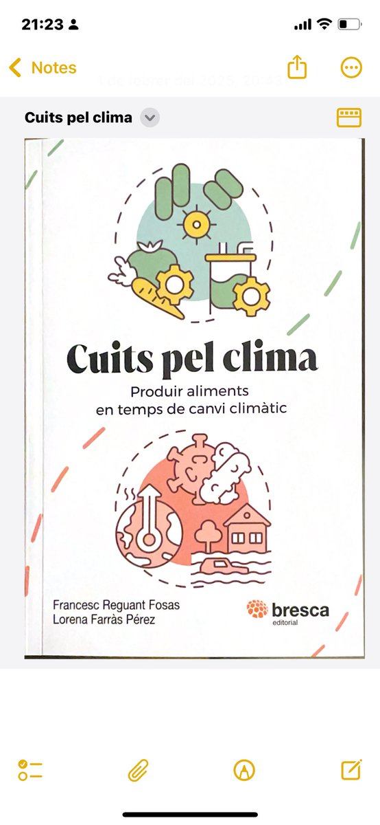 Presentació del llibre “Cuits pel clima” de Francesc Reguant i Lorena Farras. El dia 18 de febrer a les 18,30 al collegi d’economistes