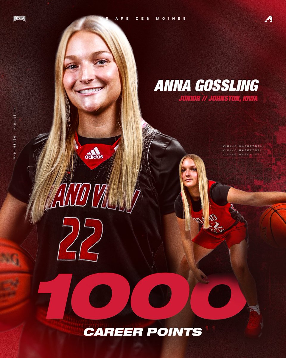 Welcome to the 1K point club, <a href="/agossling36/">Anna Gossling</a>. 

#WEAREDSM x <a href="/gv_wbb/">GVU WBB</a>