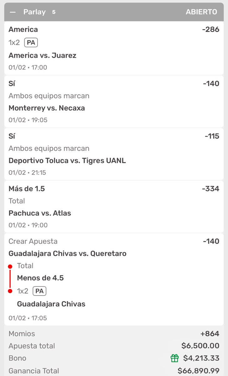 ElTitanVIP's tweet photo. Aquí les dejo el PARLAY SOÑADOR de Liga MX titanes ⚽️🇲🇽

Voy a andar cheleando durante los partidos, así que nos avisamos como vamos 🤝

Dejen su ❤️ para pintarnos de verde ✅ https://t.co/0o2BQ9qpaD