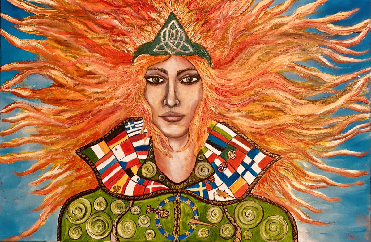 HerstoryIreland's tweet photo. To celebrate #BrigidsDay and #Imbolc, #HerStory is celebrating the modern women who embody Brigid’s qualities and share her passions as environmentalist, feminist, Pride icon, healer, pioneer, human rights activist, goddess of the arts, alchemist, and wisdom weaver. https://t.co/uQ5lEn4yHm