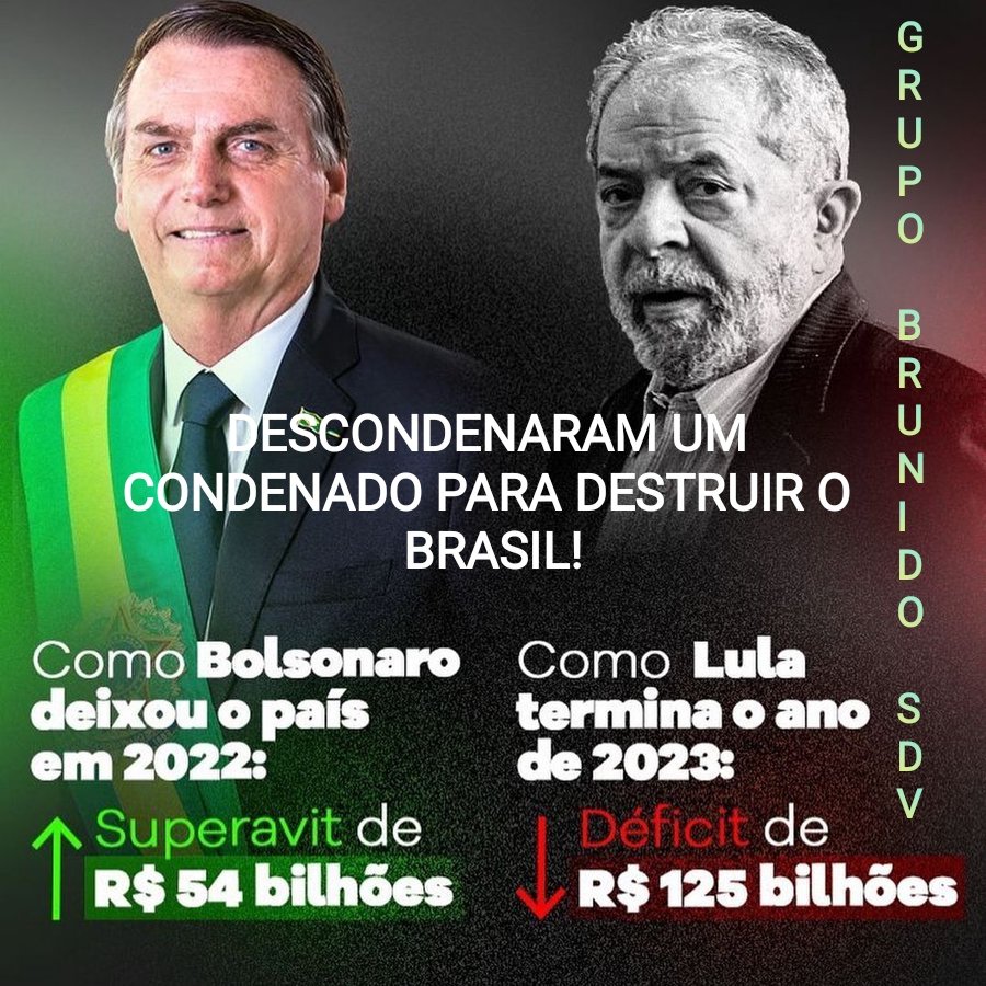 WilliamJPatriot's tweet photo. #BRUNIDOSDV🇧🇷
DESCONDENARAM UM CONDENADO PARA DESTRUIR O BRASIL!🫵

@ALSBW01
@FusaroZila
@LaFenix61
@AlizRodri
@IreteSouza
@solmanzonubile
@Direita_83
@Fer_Dem83
@nuu0204
@Fernand80013911
@WilliamJPatriot
@silveira50
@LeilaLicio
@REJLYR
@denisegouveia3 https://t.co/QILAie6G7L