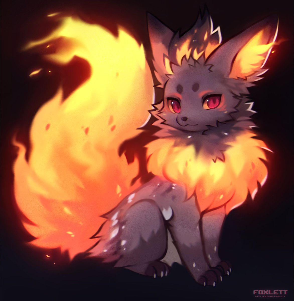 commission for lohviata 🔥 #pokemon #flareon