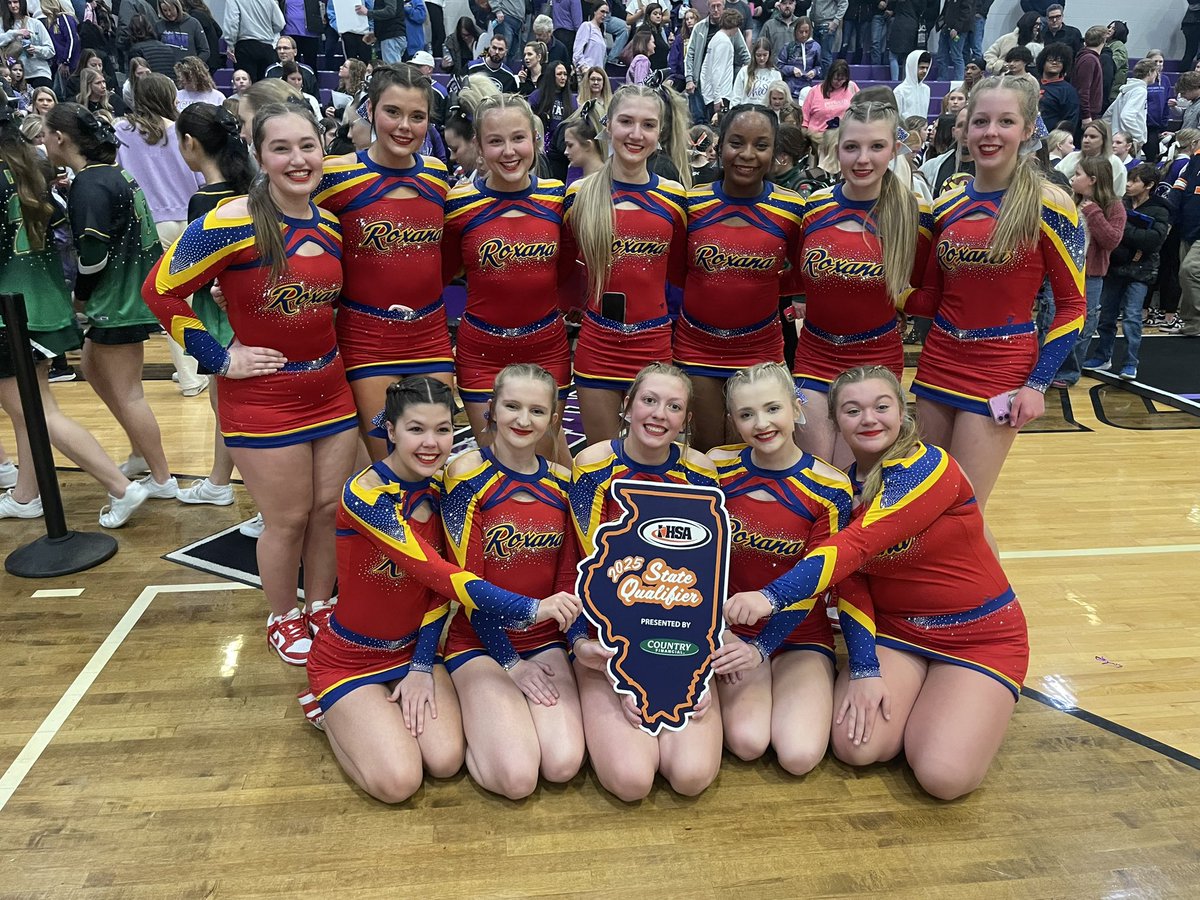 Congratulations to our State Bound Varsity Cheer Squad! #ShellPride #RoxanaProud #GoShells <a href="/RoxanaAthletics/">Shell Nation</a> <a href="/IHSAState/">IHSA State</a>