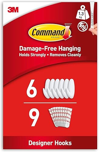 DigiMoogle's tweet photo. I just received Command Medium Designer Hooks, White - Pack of 6 Hooks and 9 Adhesive Strips - Damage Free Hanging - Holds up to 1.3kg - Standard - Value pack from digimoogle via Throne. Thank you! https://t.co/sKUit98b2C #Wishlist #Throne https://t.co/bWrPZW6rif