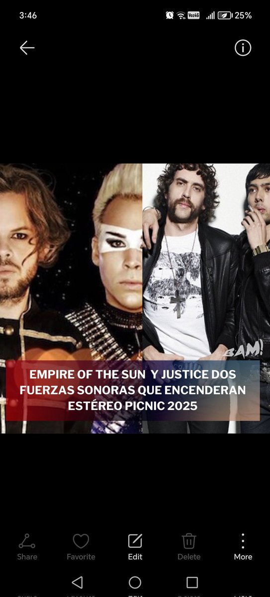 bamcamaleon's tweet photo. El Festival Estéreo Picnic 2025 promete una edición inolvidable con la presencia de dos gigantes de la música: Empire of the Sun y Justice. Ambos proyectos han dejado una huella imborrable en sus respectivos géneros y están listos para hacer historia en #festivalestereopicnic https://t.co/F0yVXiXH4L