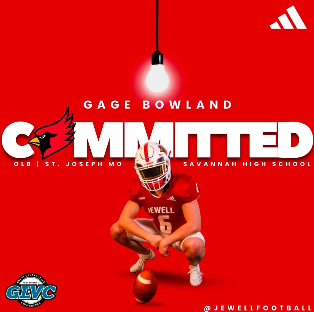 After a great conversation with <a href="/CoachAmbroson/">Jason Ambroson</a> I’m extremely excited to announce my commitment to <a href="/JewellFootball/">William Jewell Football</a> !!! <a href="/FathereeAdam/">Coach Adam Fatheree</a> <a href="/CoachHays_/">Anthony Hays</a> <a href="/CoachCalebWiley/">Caleb Wiley</a> <a href="/SavannahFB_/">Savannah Savage Football</a> <a href="/cliffnotes_pod/">Cliff Notes Podcast</a> <a href="/JPRockMO/">JP Rock</a> <a href="/WOWKCfootball/">WOWKC</a>