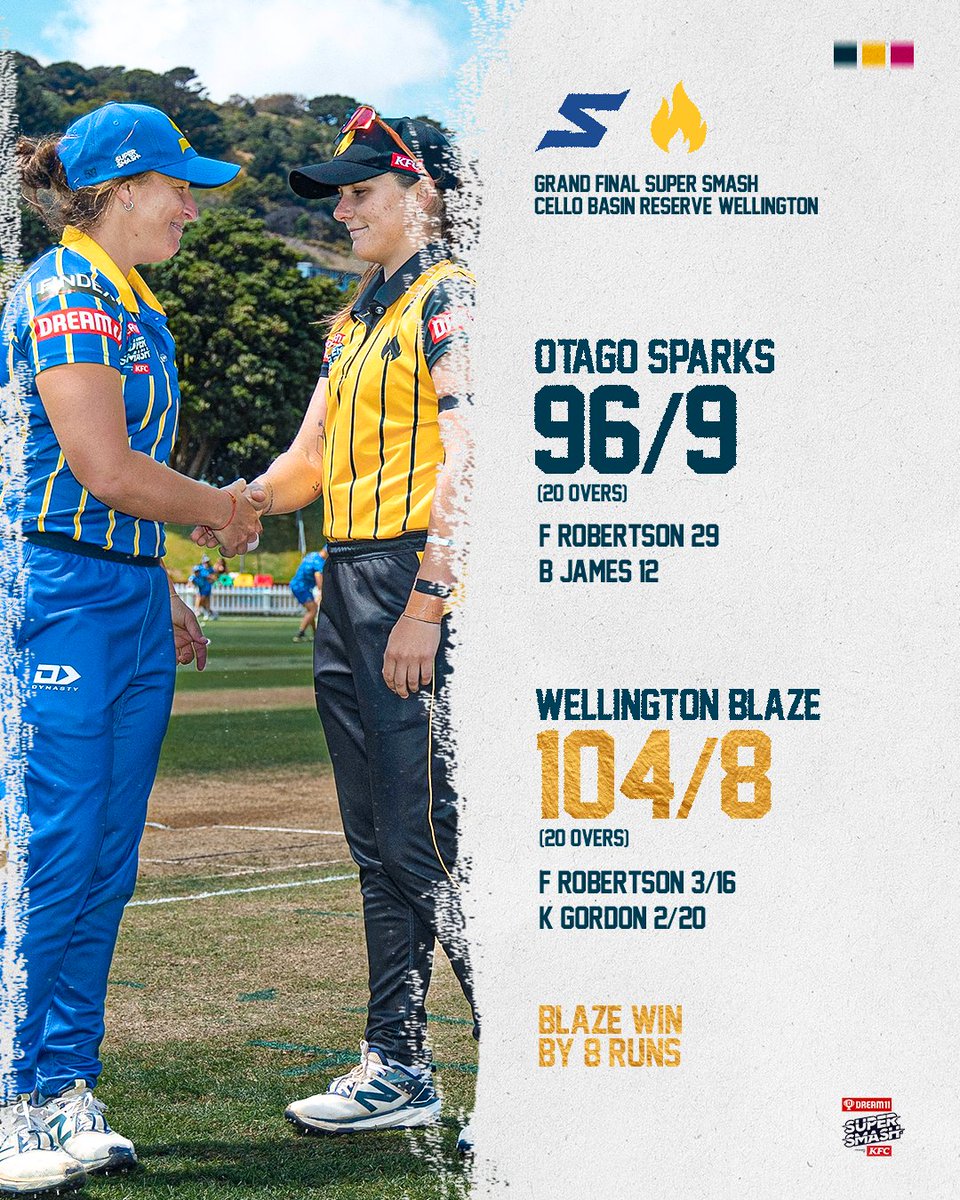 Congratulations to the Blaze 🤝