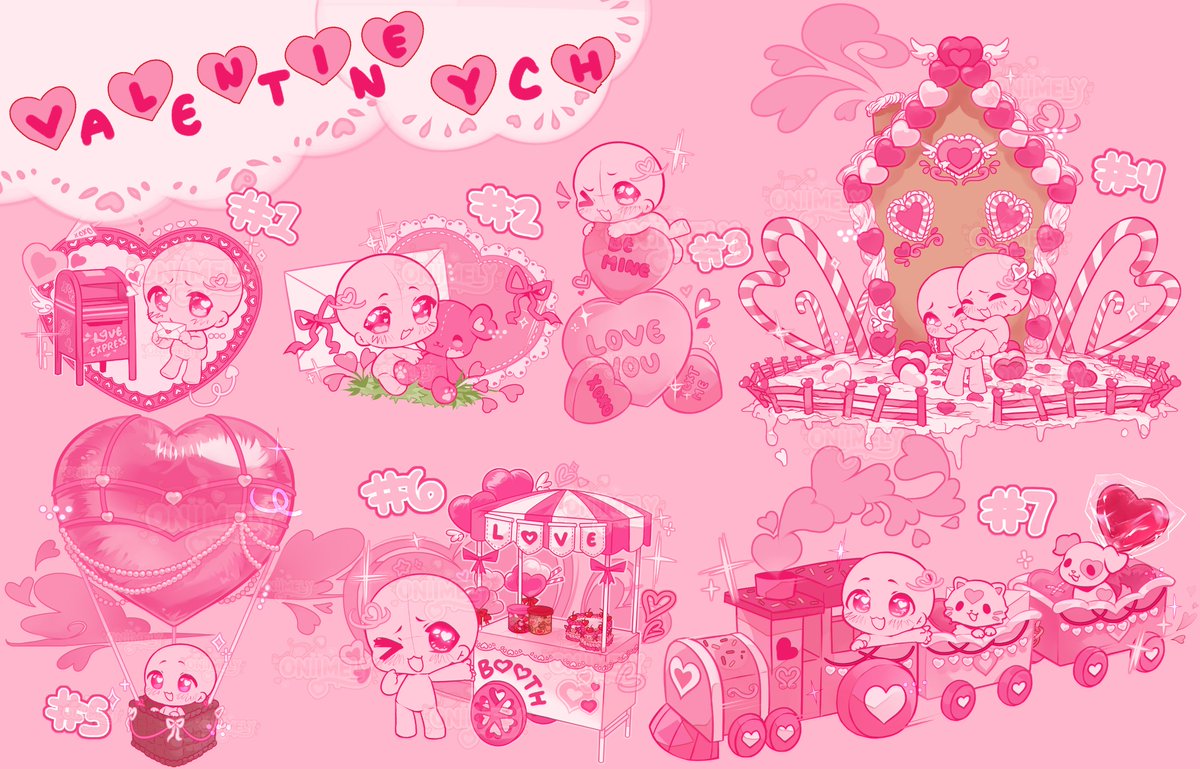 -`♡´- VALENTINE YCH RAFFLE! -`♡´-
Giving away two bases just in time for valentines!! 
(base 4+7 not included)

➴RULES:
♡Like + RT this post
♡ Must be following me! 
♡ Drop your references below + the chib you want for bonus points >:)
♡ Ends February 10th, Gl everyone!