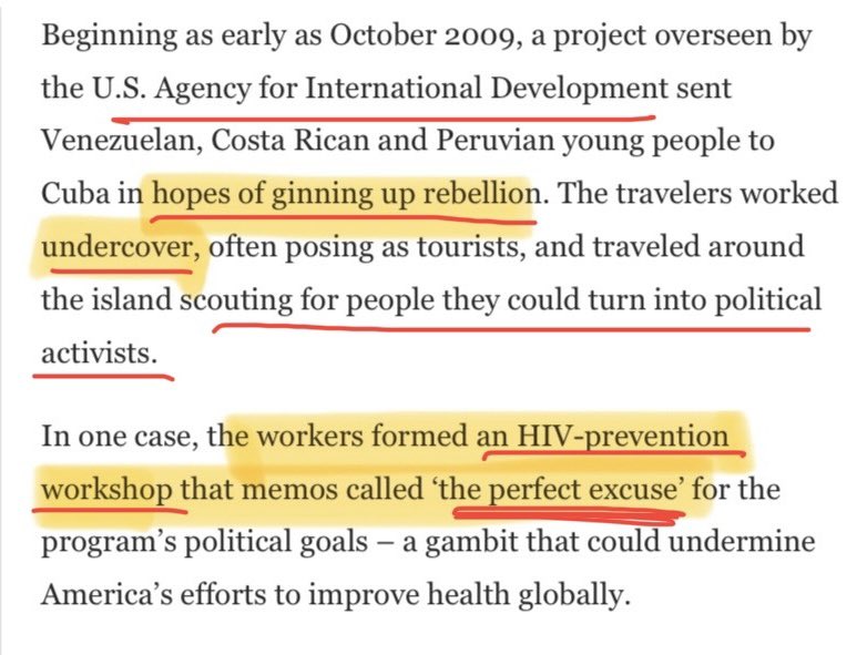 MikeBenzCyber's tweet photo. If USAID was using even its HIV programs as a cover for covert regime change operations, what do you think USAID is doing with its food programs? https://t.co/fx3vgMsTlt