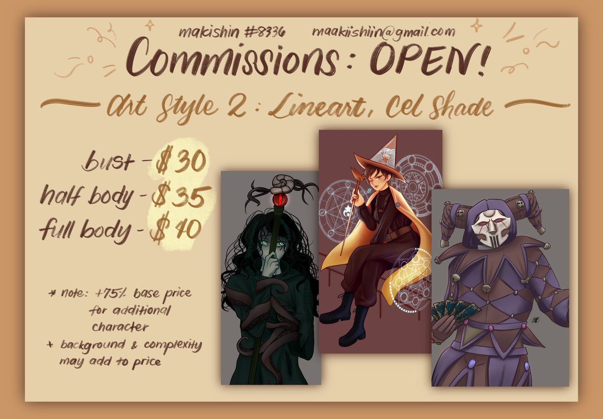 makisxin's tweet photo. wooo hello!! making a comeback by opening commissions again ^__^

do check my rates and ToS in the pictures provided~

rts and likes are well appreciated! ;o;

#commissionsopen #commsopen https://t.co/HLGInK2pGO
