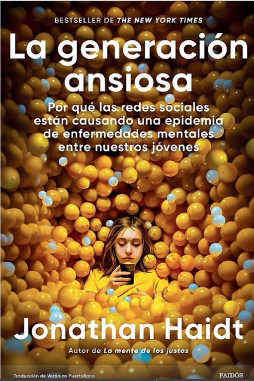 Recomiendo a padres y profes la lectura del libro de J. Haidt: "La generación ansiosa". “La sobreprotección en el mundo real y la infraprotección en el virtual son las principales razones por las cuales los niños nacidos a partir de 1995 se convirtieron en la generación ansiosa”.