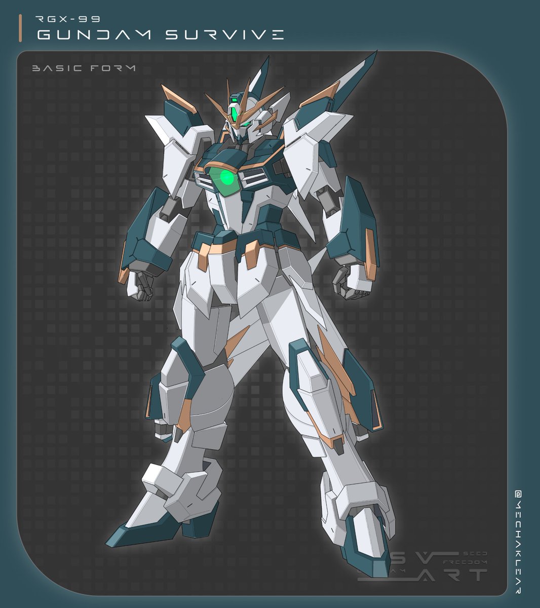 RGX-99 GUNDAM SURVIVE フリーダムジャスティス系の素体にどことなくEW
