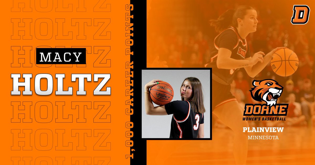 Doane WBB (@doanewbb) on Twitter photo CONGRATULATIONS to senior guard Macy Holtz on scoring her 1,000TH CAREER POINT today! We are SO proud of you Macy! π§‘π
π <a href="/HoltzMacy/">Macy Holtz</a> CONGRATULATIONS to senior guard Macy Holtz on scoring her 1,000TH CAREER POINT today! We are SO proud of you Macy! π§‘π
π <a href="/HoltzMacy/">Macy Holtz</a>
