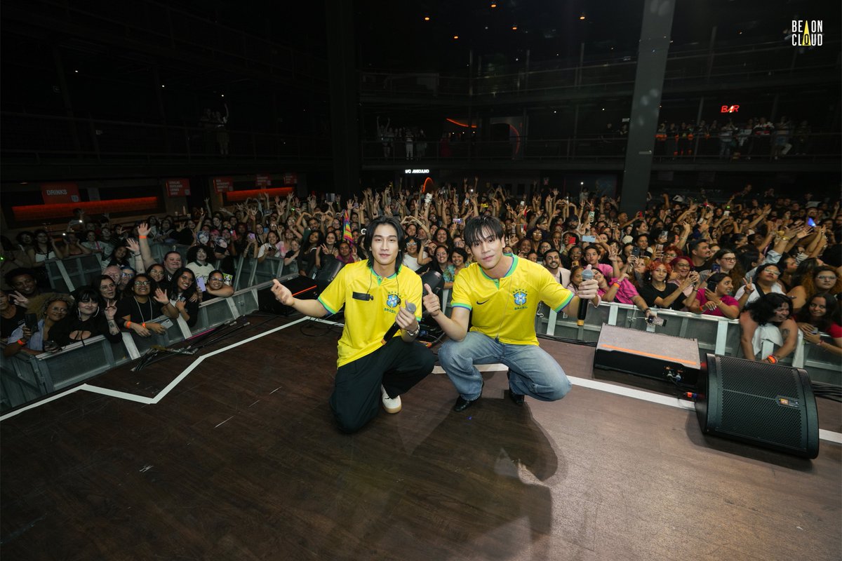 beoncloud_th's tweet photo. ภาพบรรยากาศ ไบเบิ้ล-วิชญ์ภาส และ เจษ-เจษฎ์พิพัฒ ที่งาน OLÁ BL&amp;GL THAILAND IN BRAZIL โดยกระทรวงการต่างประเทศร่วมกับมูลนิธิไทยและสมาคมส่งเสริมคอนเทนต์วายไทย ที่เมืองเซาเปาโล ประเทศบราซิล ✨📸

#OLABLGLTH_inBrazilxJesBible
#OLABLGLTH_inBrazil #OlaBLGL https://t.co/4Z11WJzri6