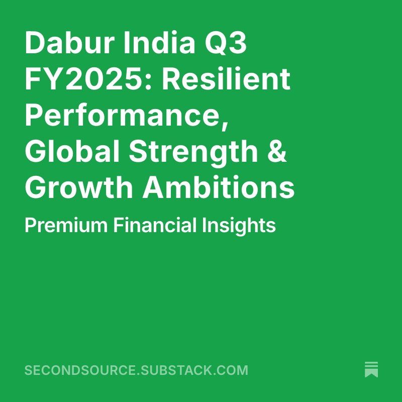 SecondSRC's tweet image. 📊 Dabur Q3FY25 Results:

Revenue: ₹3,355Cr (+3.1% YoY)
Int'l Business: +18.9% growth 🌍
Foods: +30% YoY surge 🚀
Operating Profit: ₹682 Cr (+2.1%)
Key Focus: Ayurveda expansion, rural penetration &amp;amp; premium portfolio #DABUR #StockMarket #ValuePick

fin.ctoi.in/dabur-q3-fy25-…