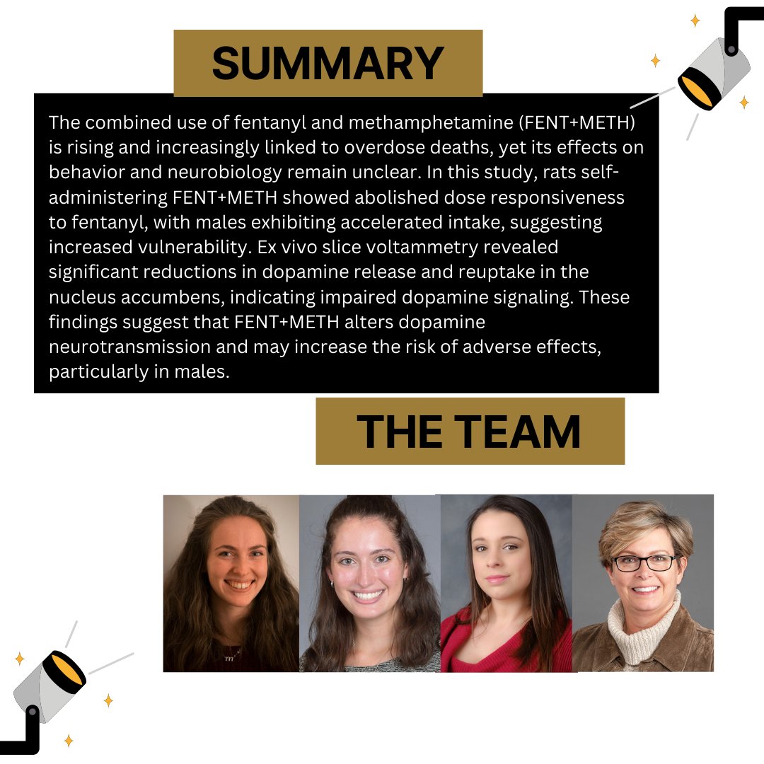 Wake Forest Center for Addiction Research (@wakeforestcfar) on Twitter photo Our next CFAR 2024 Research Round-Up post features work from <a href="/SaraJonesLab/">Sara Jones' Lab</a> showing that methamphetamine co-use accelerates fentanyl self-administration and worsens hypodopaminergia in males, but not females, highlighting sex-specific vulnerabilities in polysubstance use. Our next CFAR 2024 Research Round-Up post features work from <a href="/SaraJonesLab/">Sara Jones' Lab</a> showing that methamphetamine co-use accelerates fentanyl self-administration and worsens hypodopaminergia in males, but not females, highlighting sex-specific vulnerabilities in polysubstance use.