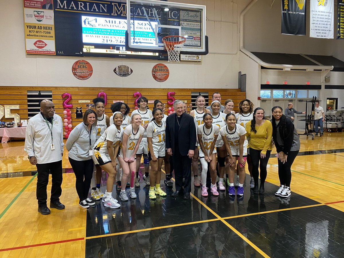 Marian Catholic Athletics (@athletics_mchs) on Twitter photo Thank you to Cardinal Cupich for cheering our <a href="/MCHSWBasketball/">Marian Catholic High School Women's Basketball</a> to victory today versus <a href="/ViatorAthletics/">Saint Viator Athletics 🦁</a> 53-40 Thank you to Cardinal Cupich for cheering our <a href="/MCHSWBasketball/">Marian Catholic High School Women's Basketball</a> to victory today versus <a href="/ViatorAthletics/">Saint Viator Athletics 🦁</a> 53-40