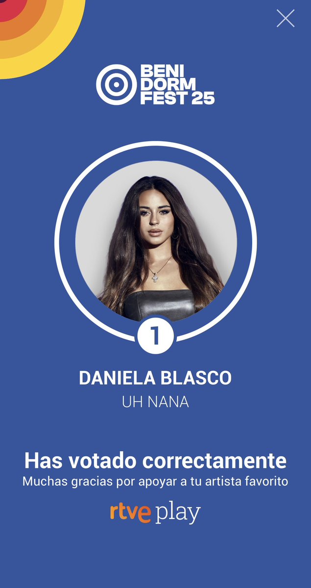fedeariasp's tweet photo. ¡Ya está! #DanielaAEurovision #DanielaFinal #BenidormFest #BenidormFestFinal #BenidormFest2025 https://t.co/vbPtEGBfTO