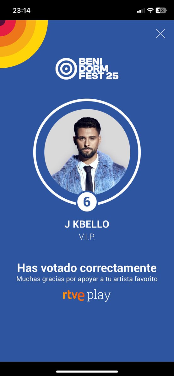 #BenidormFestFinal  pues ahí va mi voto