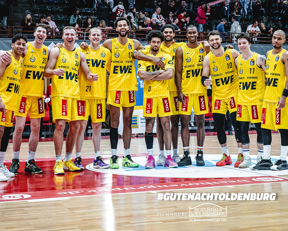 EWE_Baskets's tweet photo. 𝗚𝗨𝗧𝗘 𝗡𝗔𝗖𝗛𝗧, 𝗢𝗟𝗗𝗘𝗡𝗕𝗨𝗥𝗚!
Wir mögen alles an diesem Bild!
#GuteNacht wird präsentiert von
Bettenhaus Heintzen
#DasIstOldenburg #Basketball #Bundesliga #BBL #EWEBaskets #Oldenburg
Foto: Julien Becker https://t.co/98RzQyKqIa
