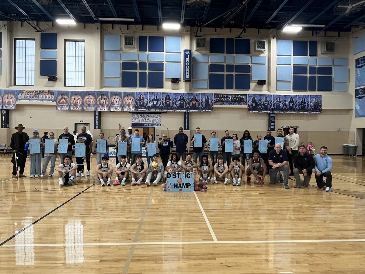 DISTRICT CHAMPS ‼️

Proud to be District Champs ‼️

Success is not just a destination, it's a journey.

Dream big, work hard, achieve greatness …more to play! 

Let’s go Jags 🐾 <a href="/CTJ_BoysHoops/">CTJBoys_Hoops</a> <a href="/CTJohnsonHigh/">CTJHighSchool</a> <a href="/JPApride/">Jaguar Pride Association</a> <a href="/GASOTim/">Tim Littlefield</a> <a href="/TexasHoopsGASO/">TexasHoops/GASO 🔗</a> <a href="/AlamoCityHoops1/">Alamo City Hoops</a>