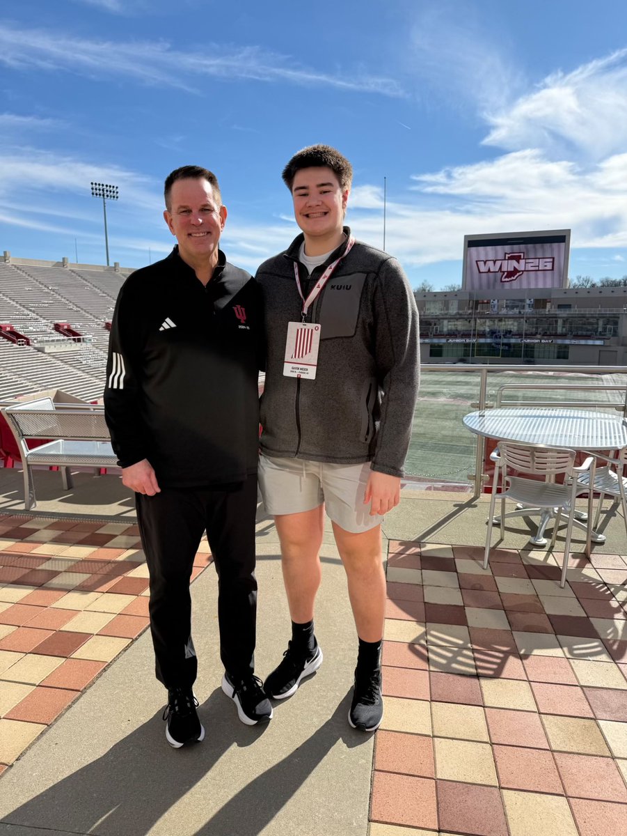 Gavin Meier 3🌟 (@gavinmeier72) on Twitter photo #AGTG
After a great visit and a great conversation with <a href="/CCignettiIU/">Curt Cignetti</a> and <a href="/Coach_Bostad/">Coach Bostad</a>, I am beyond grateful to receive a offer from <a href="/IndianaFootball/">Indiana Football</a>
#IUFB🔴⚪️
<a href="/IUFBRecruiting/">Indiana Football Recruiting</a> @travisWSN
<a href="/MJ_NFLDraft/">Mark Johnson</a> <a href="/NWahlScouting/">Nate Wahl</a> <a href="/OJW_Scouting/">PrepRedzone Oliver</a> <a href="/PrepRedzoneWI/">Prep Redzone Wisconsin</a> @On3Recruits <a href="/AllenTrieu/">Allen Trieu</a> #AGTG
After a great visit and a great conversation with <a href="/CCignettiIU/">Curt Cignetti</a> and <a href="/Coach_Bostad/">Coach Bostad</a>, I am beyond grateful to receive a offer from <a href="/IndianaFootball/">Indiana Football</a>
#IUFB🔴⚪️
<a href="/IUFBRecruiting/">Indiana Football Recruiting</a> @travisWSN
<a href="/MJ_NFLDraft/">Mark Johnson</a> <a href="/NWahlScouting/">Nate Wahl</a> <a href="/OJW_Scouting/">PrepRedzone Oliver</a> <a href="/PrepRedzoneWI/">Prep Redzone Wisconsin</a> @On3Recruits <a href="/AllenTrieu/">Allen Trieu</a>
