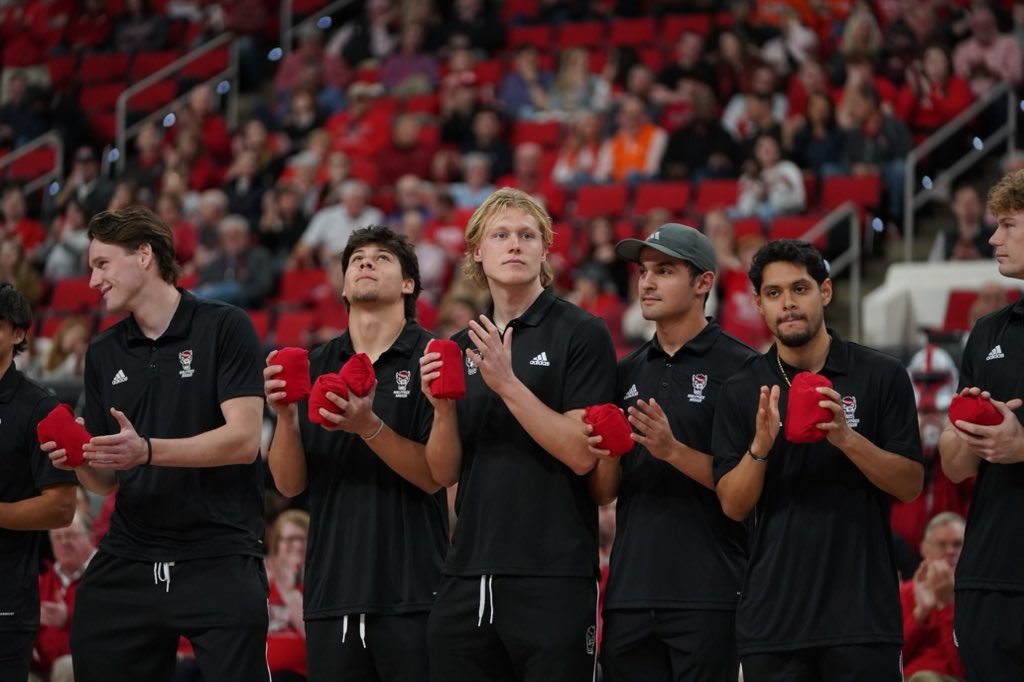 Had a blast being recognized as the Team of the Game at <a href="/PackMensBball/">NC State Men's Basketball</a> today!