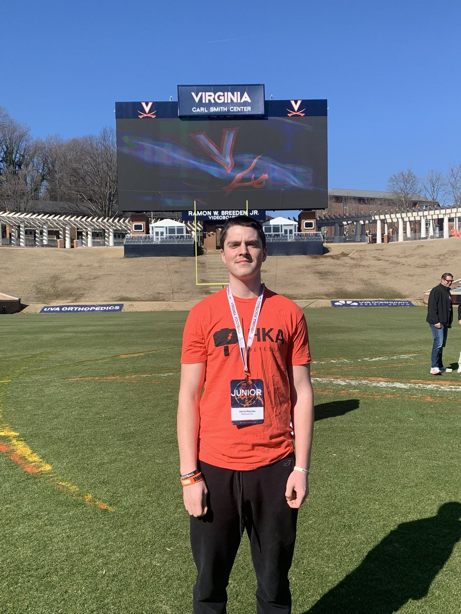 Harris Mischke 26’ (@harrismischke) on Twitter photo Awesome time at <a href="/UVAFootball/">Virginia Football</a> today in Charlottesville! Great talking to <a href="/drewmeyer5/">Drew Meyer</a> and <a href="/Coach_Gaither/">Keith Gaither</a>. Looking forwards to being back on the grounds ‼️ #wahoowa
<a href="/MidloTrojansFB/">Midlothian Football</a> <a href="/MidloFBRecruit/">Midlothian Trojan Football Recruiting</a> Awesome time at <a href="/UVAFootball/">Virginia Football</a> today in Charlottesville! Great talking to <a href="/drewmeyer5/">Drew Meyer</a> and <a href="/Coach_Gaither/">Keith Gaither</a>. Looking forwards to being back on the grounds ‼️ #wahoowa
<a href="/MidloTrojansFB/">Midlothian Football</a> <a href="/MidloFBRecruit/">Midlothian Trojan Football Recruiting</a>