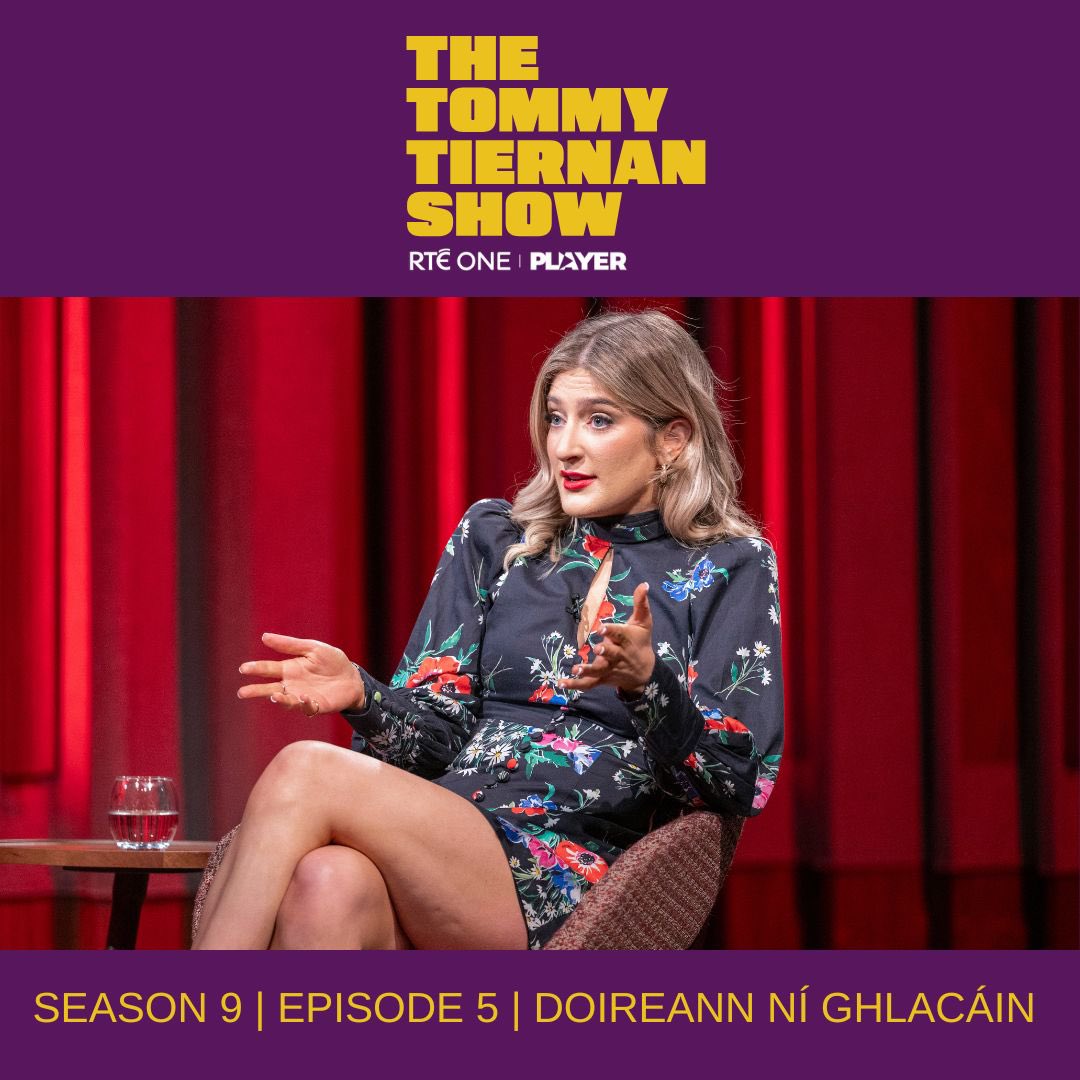 Tommy's second guest tonight is musician and broadcaster Doireann Ní Ghlacáin. 

📺 Watch live now on <a href="/RTEOne/">RTÉ One</a> or stream live on <a href="/RTEplayer/">RTÉ Player</a>: rte.ie/player/onnow
#TommyTiernanShow